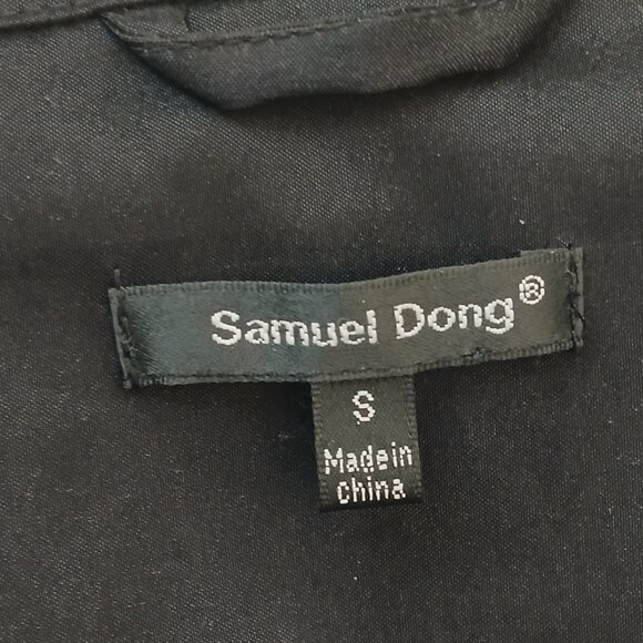 Samuel Dong Bubble Hem Trench Coat Size Small - Picture 8 of 9